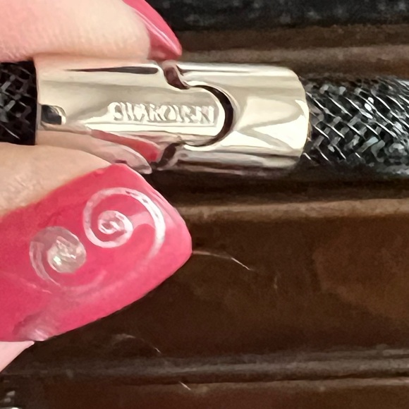 Swarovski black mesh bracelet - Picture 2 of 2